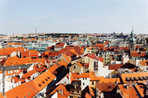 Tiled roofs, of the Old Prague