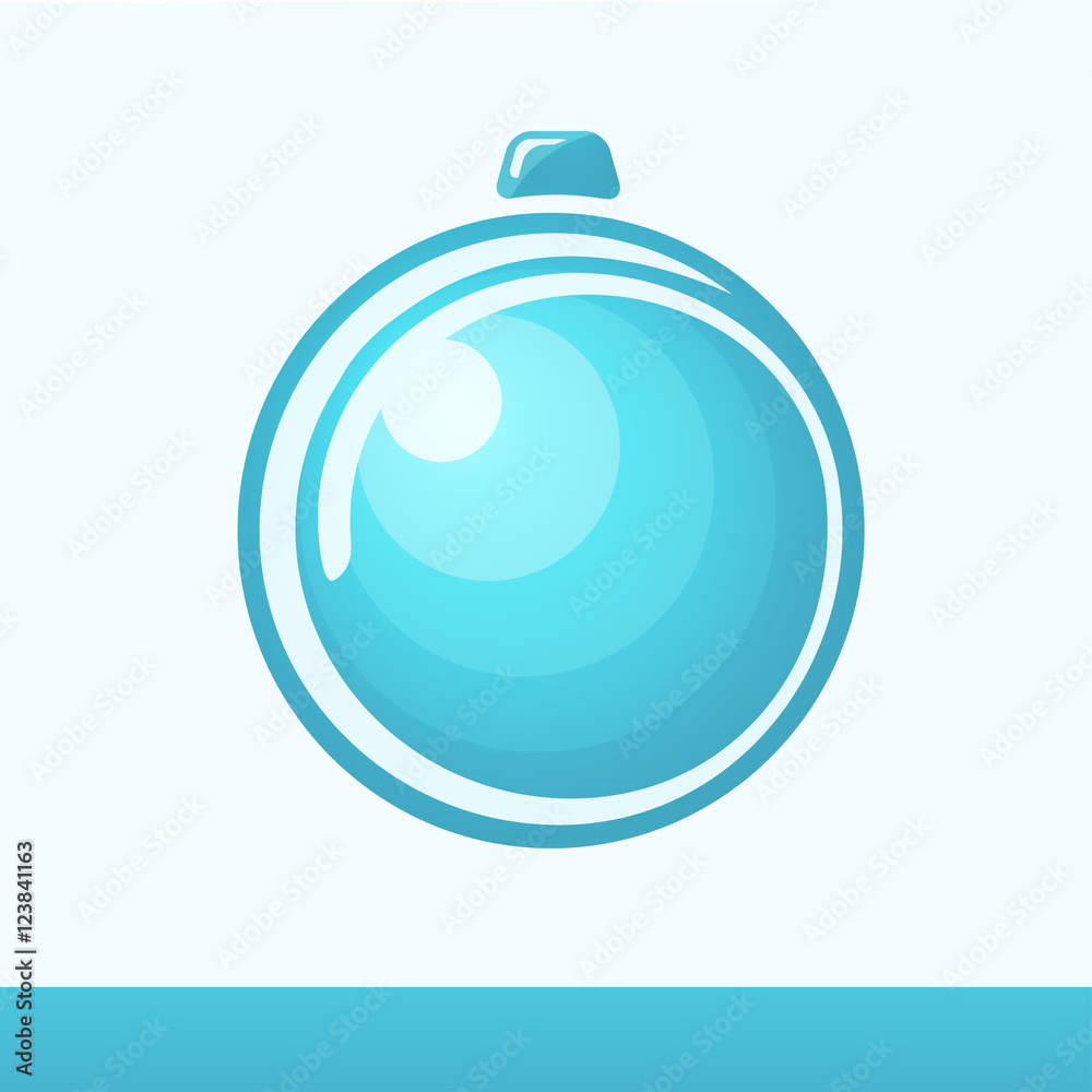 Chistmas Card with Glossy Ball Chistmas Card with Glossy Ball