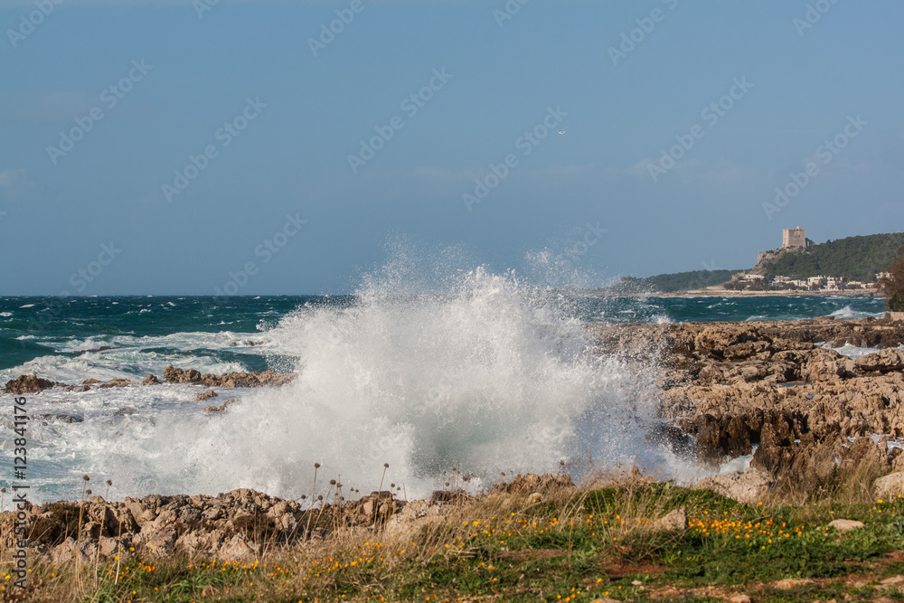 Mediterranean sea storm
