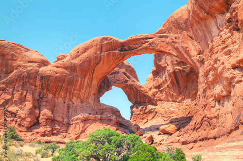 Obraz na płótnie The Double Arch at the Arches National Park w salonie