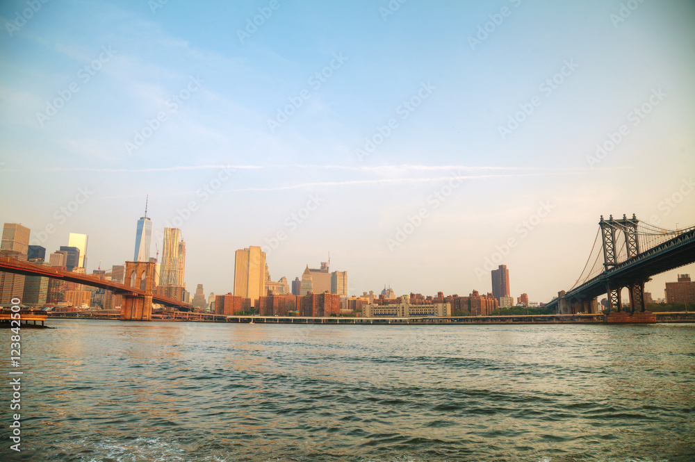 Lower Manhattan cityscape