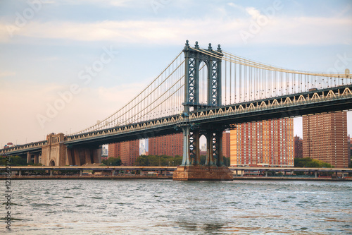 Obraz na płótnie Manhattan bridge in New York City w salonie