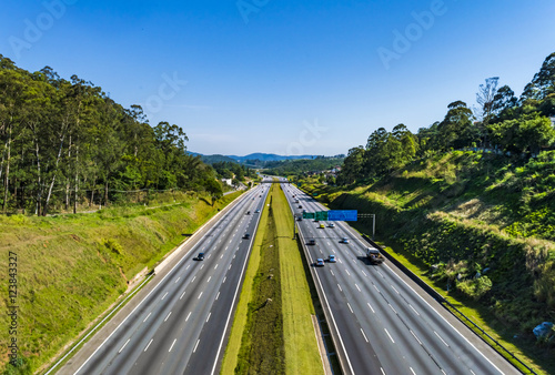 Tableau sur toile Rodovia dos Bandeirantes, São Paulo, Brasil