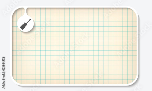 Text box for fill your text and graph paper