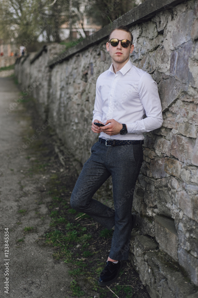 Obraz premium The man in the street