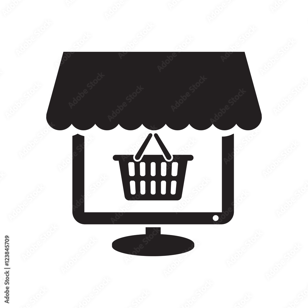 Online Shopping Icon. Online Shopping Icon.