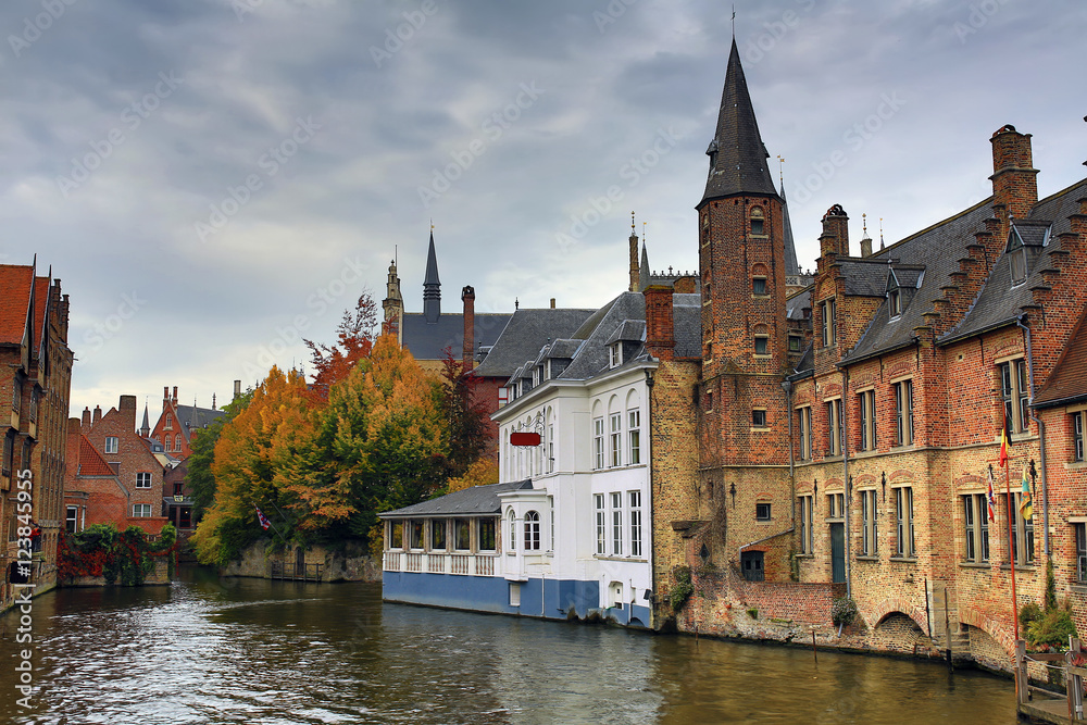 Medieval city Bruges in the autumn. Belgium. Medieval city Bruges in the autumn. Belgium.