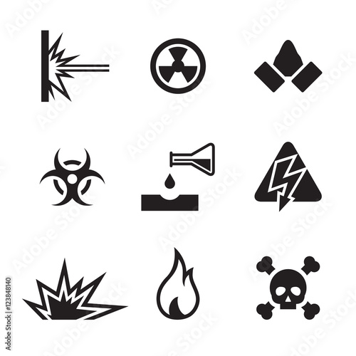 hazard and danger icons