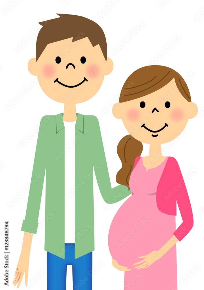 妊婦の妻と夫