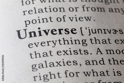 Dictionary definition of Universe