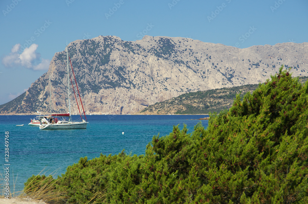 The turquoise sea of Sardinia