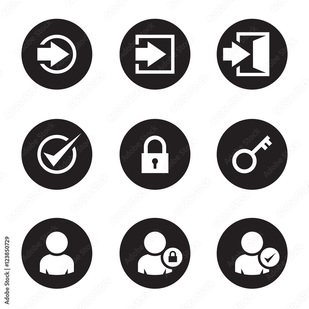 Login icons Login icons