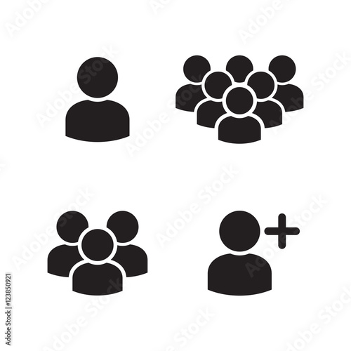 User Profile Group Icons Set