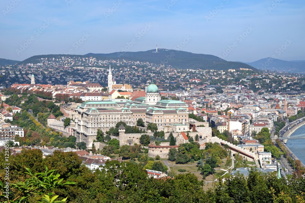 Buda Castle palace complex of the Hungarian kings in Budapest