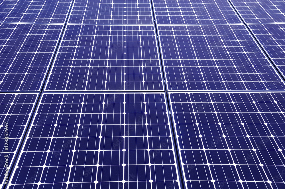 close up on solar panel close up on solar panel