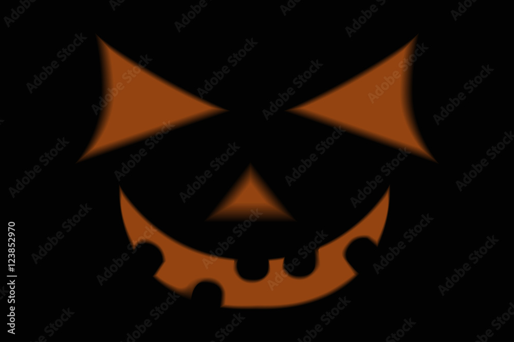 Fototapeta premium halloween pumpkin silhouette background