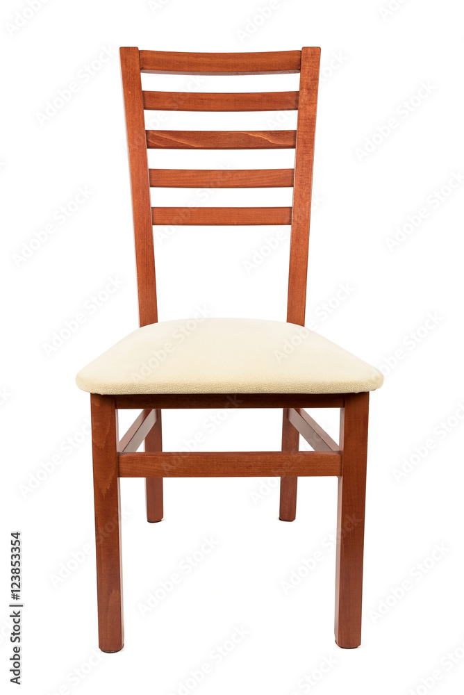 Wooden chair on white background Wooden chair on white background
