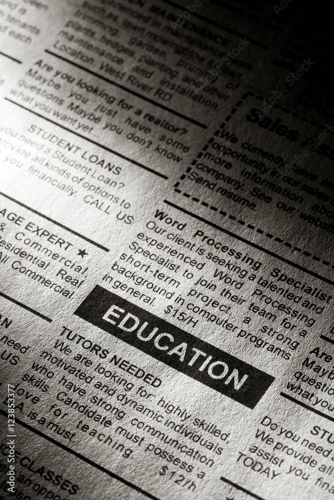 Obraz premium Education Ad