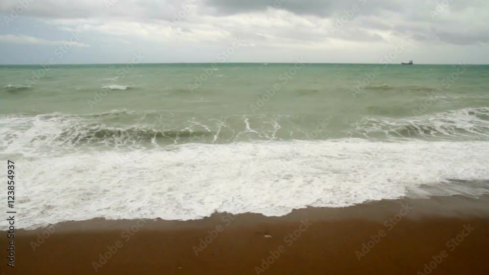 Storm on the Beach in Turkey