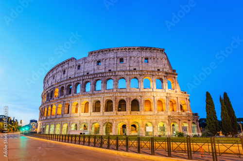Rome Colosseum at night  Rome  Italy