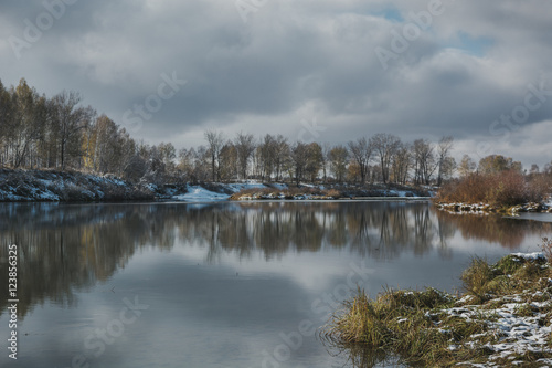 Beautiful Siberian river in December