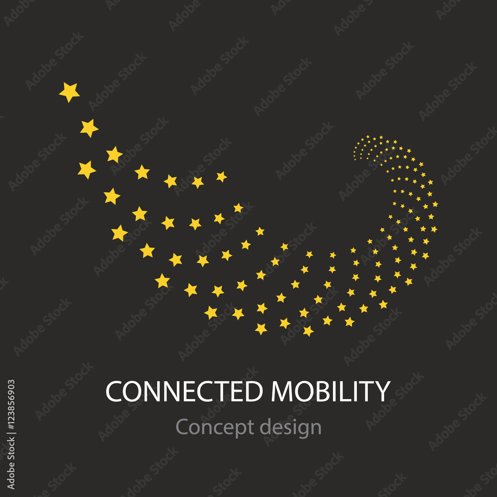 Connected mobility busines icon