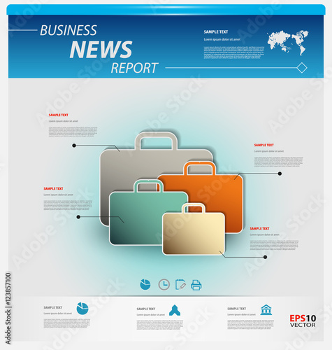 Business infographic template