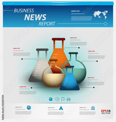 Business infographic template