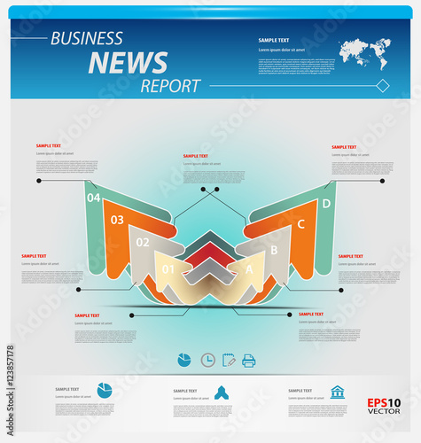 Business infographic template