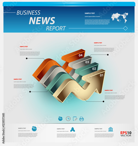 Business infographic template