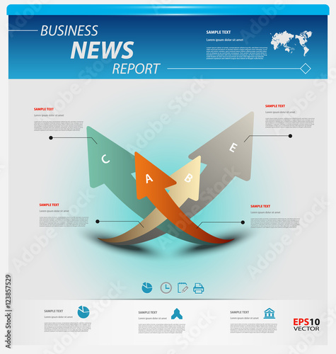 Business infographic template