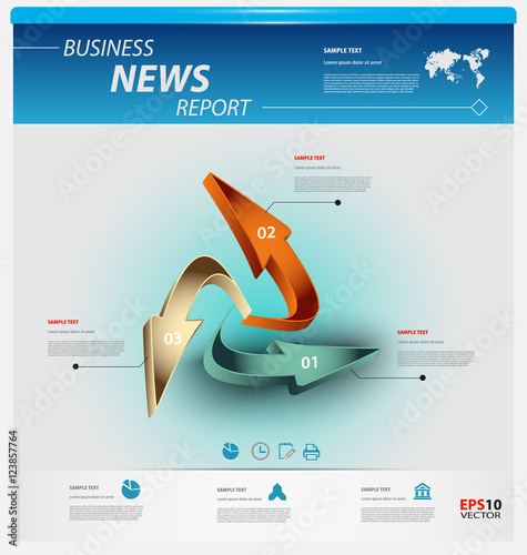 Business infographic template