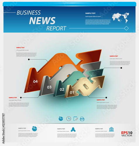 Business infographic template