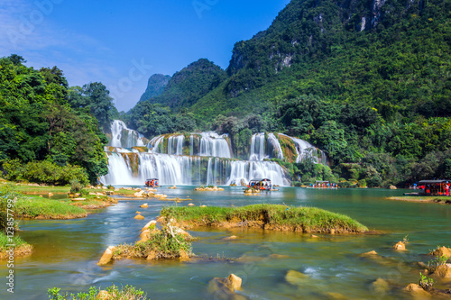 Bangioc waterfall in Caobang, Vietnam