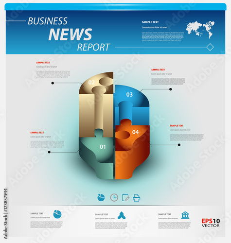 Business infographic template