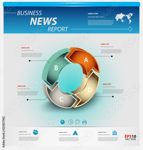 Business infographic template