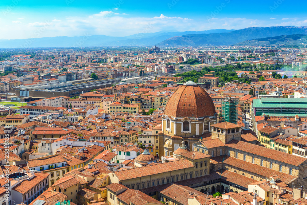 Florence city skyline, Florence, Italy