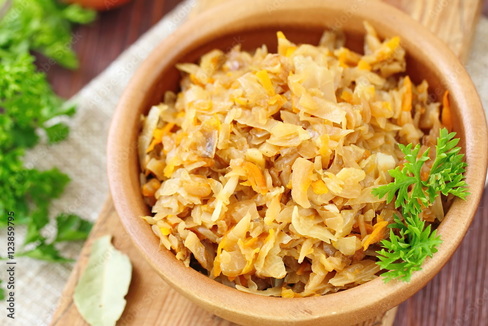 Stewed (braised) cabbage Stewed (braised) cabbage