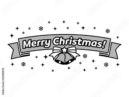 メリークリスマス！ モノクロ