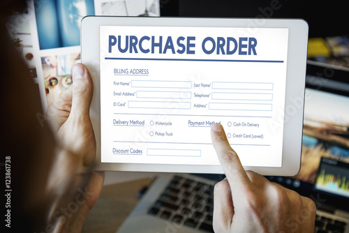 Purchase Oreder Online Form Deal Concept photo