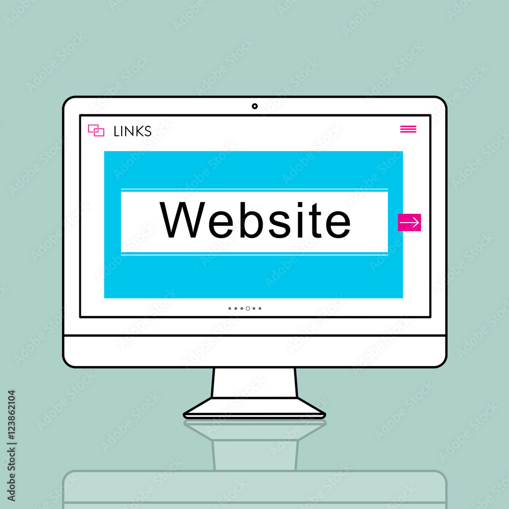 HTTP WWW Website Links Search Box Graphic Concept HTTP WWW Website Links Search Box Graphic Concept