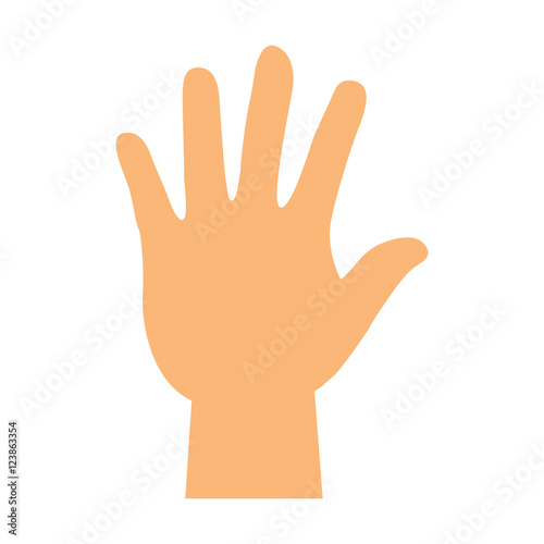 hand human silhouette ecology symbol vector illustration design