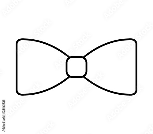 elegant cute bowtie icon vector illustration design