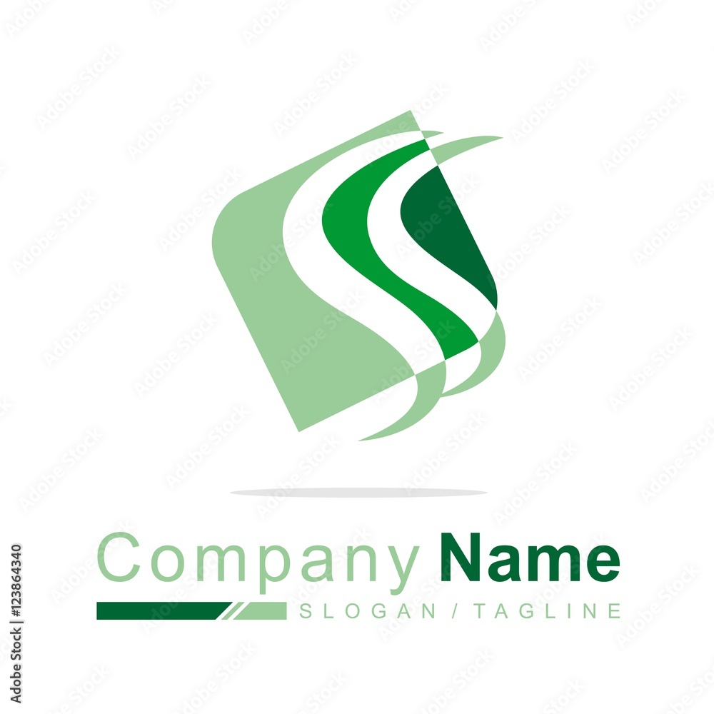 Obraz premium square vector logo