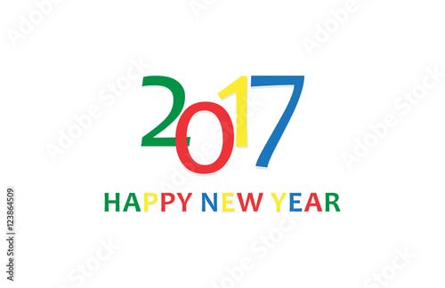 happy new year 2017 logo