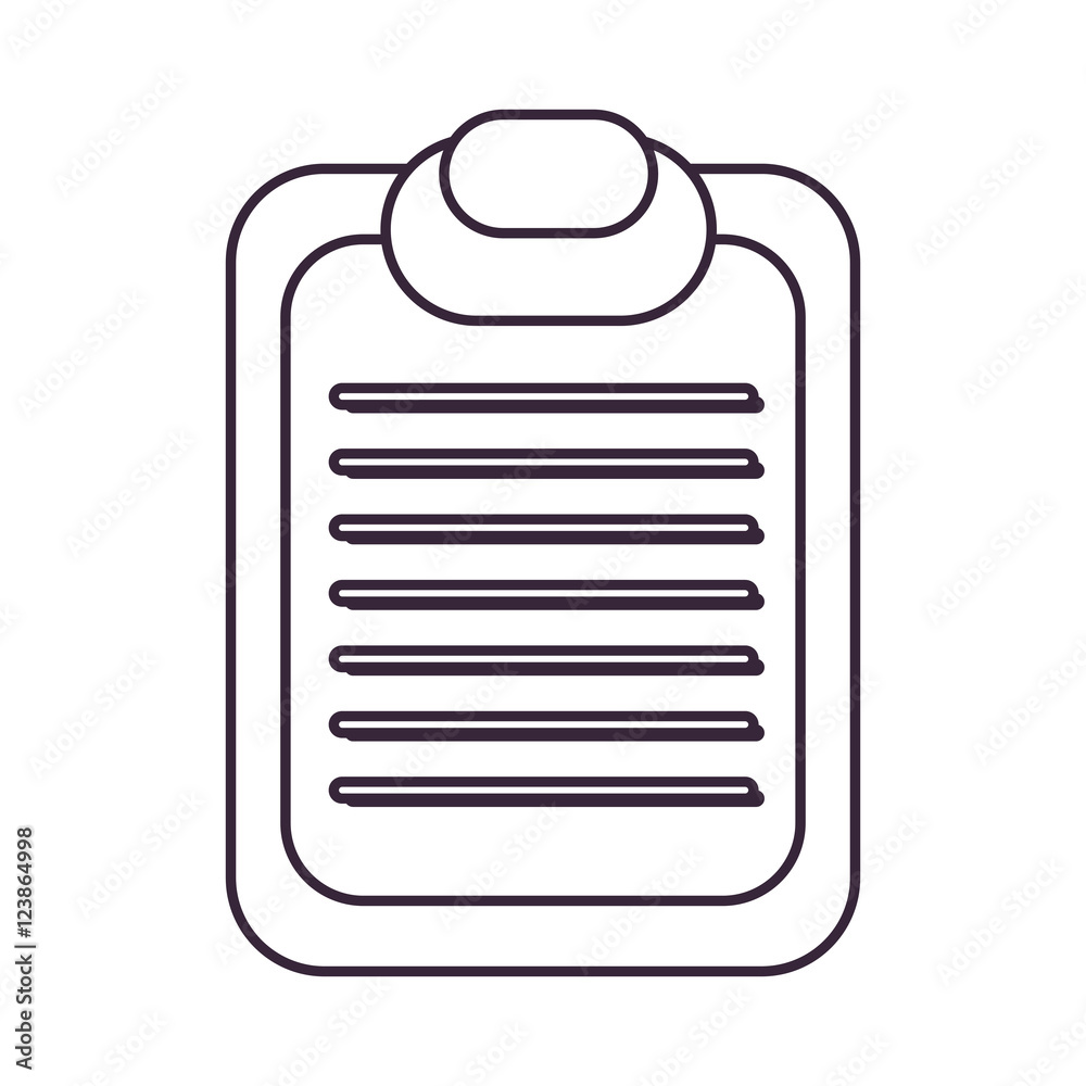 report table with paper sheet over white background. vector illustration report table with paper sheet over white background. vector illustration