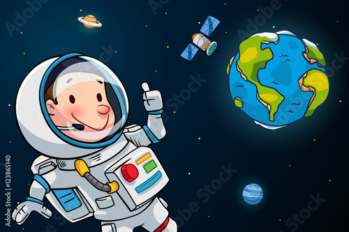 Spaceman and the earth