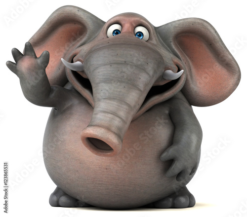 Photography Fun elephant - 3D Illustration