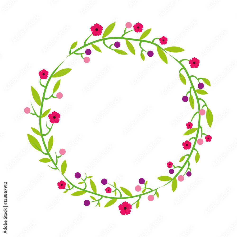 flower plant decoration isolated icon vector illustration design