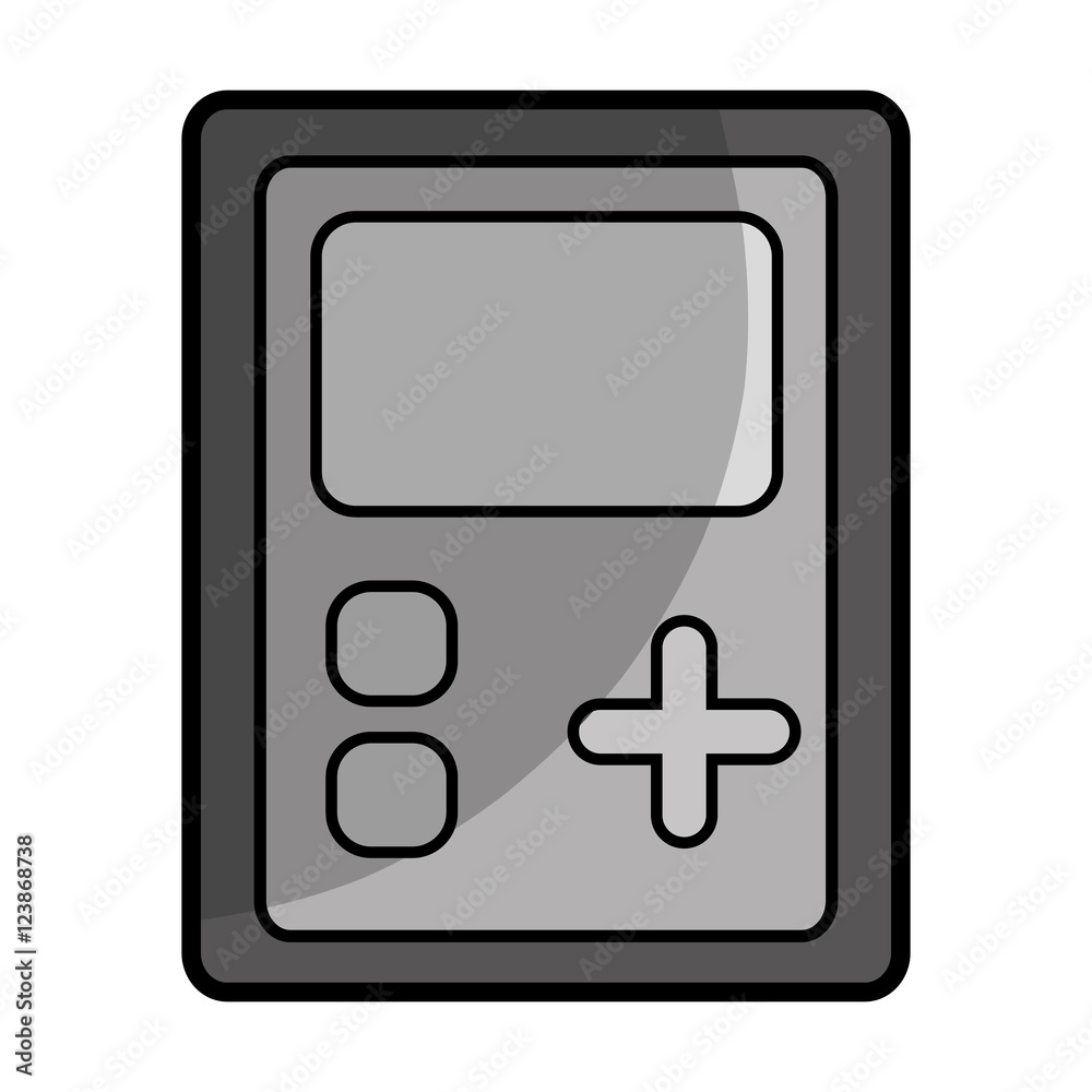 portable video game device over white background. vector illustration